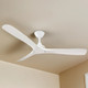 132cm 52-inch Ivory DC Ceiling Fan Remote Control 3 Blade 30W 132cm 52-inch Ivory DC Ceiling Fan Remote Control 3 Blade 30W